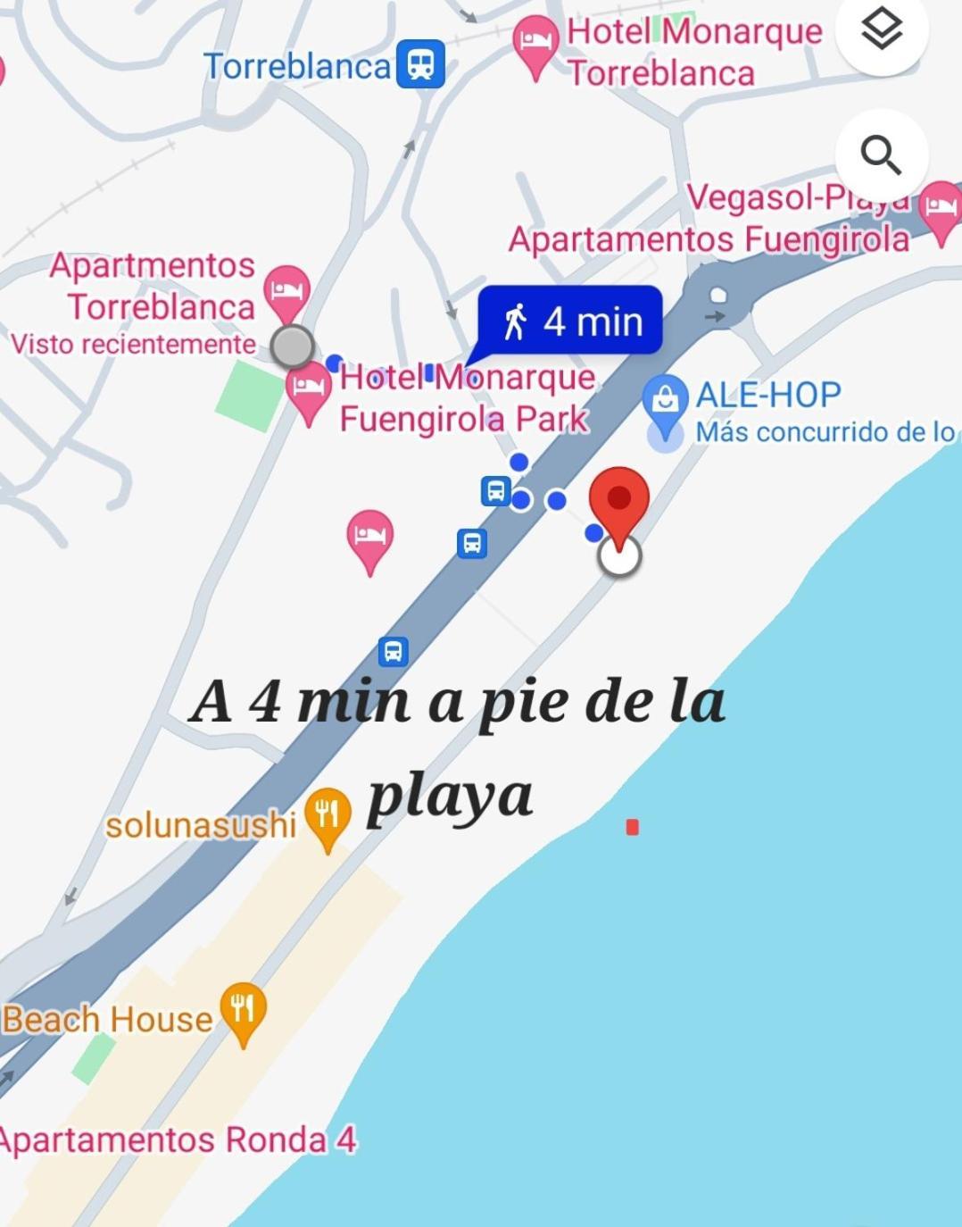 Apartment Estudio Con Piscina Y Parking, Playa A 4 Min A Pie, Tren A 2 Min *