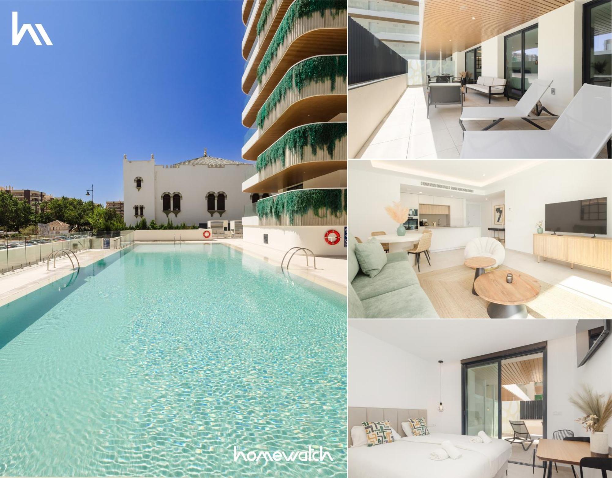 Brand-new Beachside Apartment, With Spacious Terrace And Exceptional Amenities, In Apartment Fuengirola